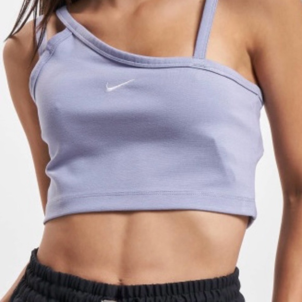 Nike Purple Asymmetrical Crop Top - Picture 3 of 6